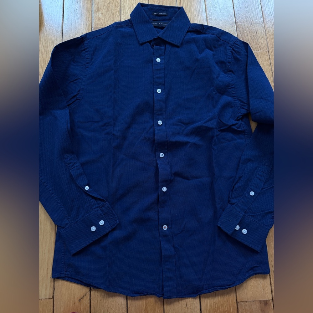 Tommy Hilfiger Deep Blue Casual Button Down Shirt